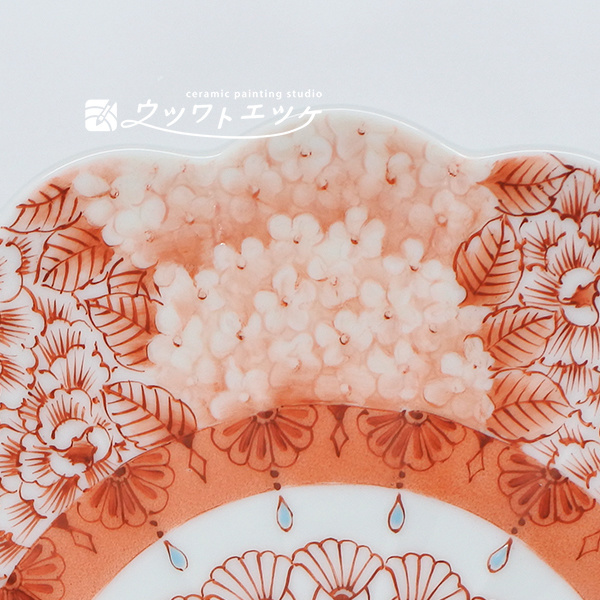 赤で描かれたコデマリの部分拡大